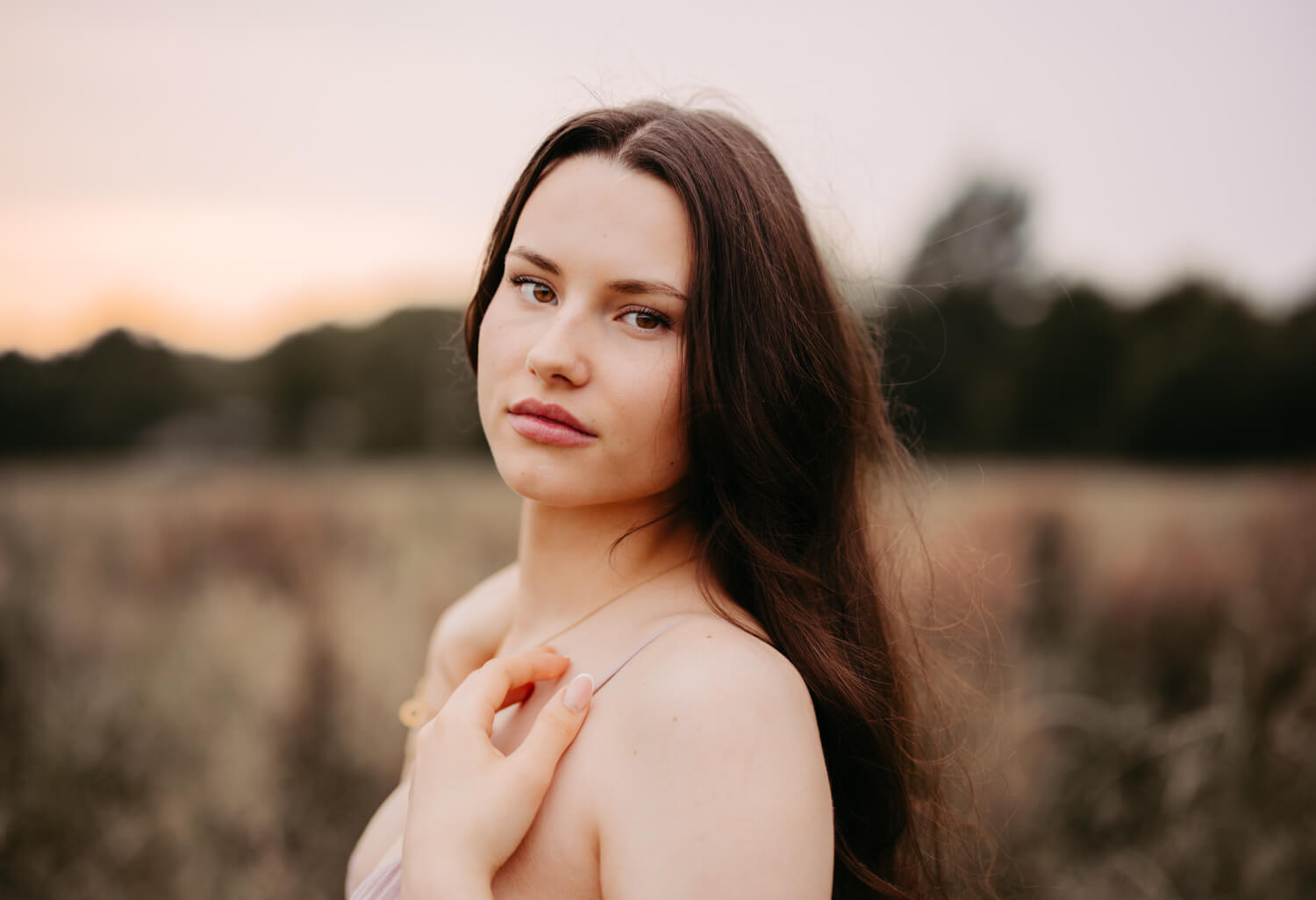 Schöne Frau in Alsfeld beim Porträt Fotoshooting in Alsfeld