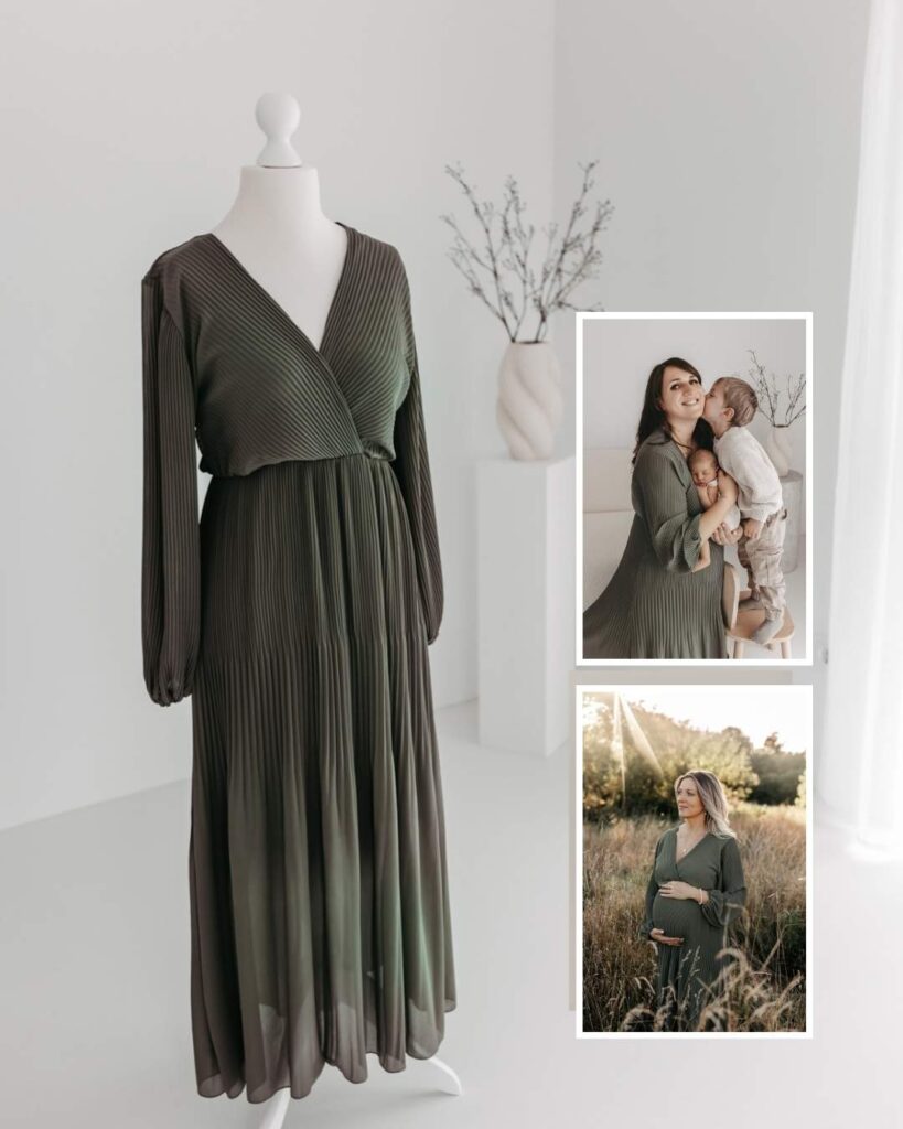 Kundenkleid für Babybauchshooting in Alsfeld und Nähe Gießen