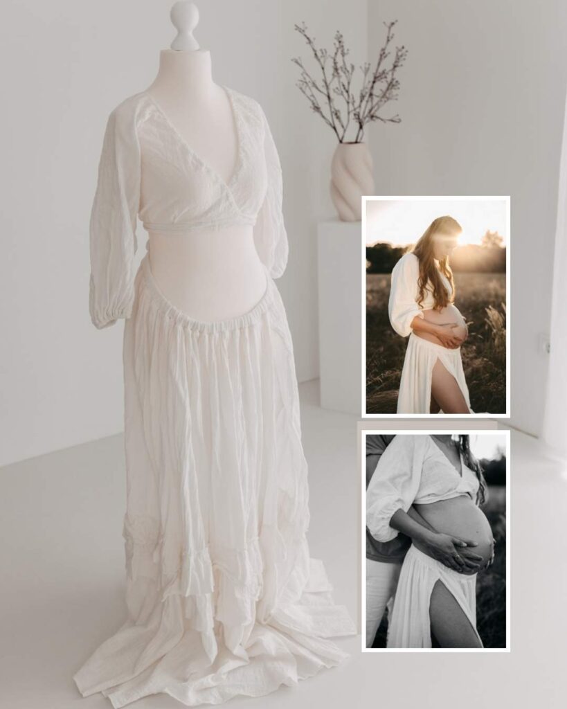 Fließendes Kleid für natürliche Fotoshootings