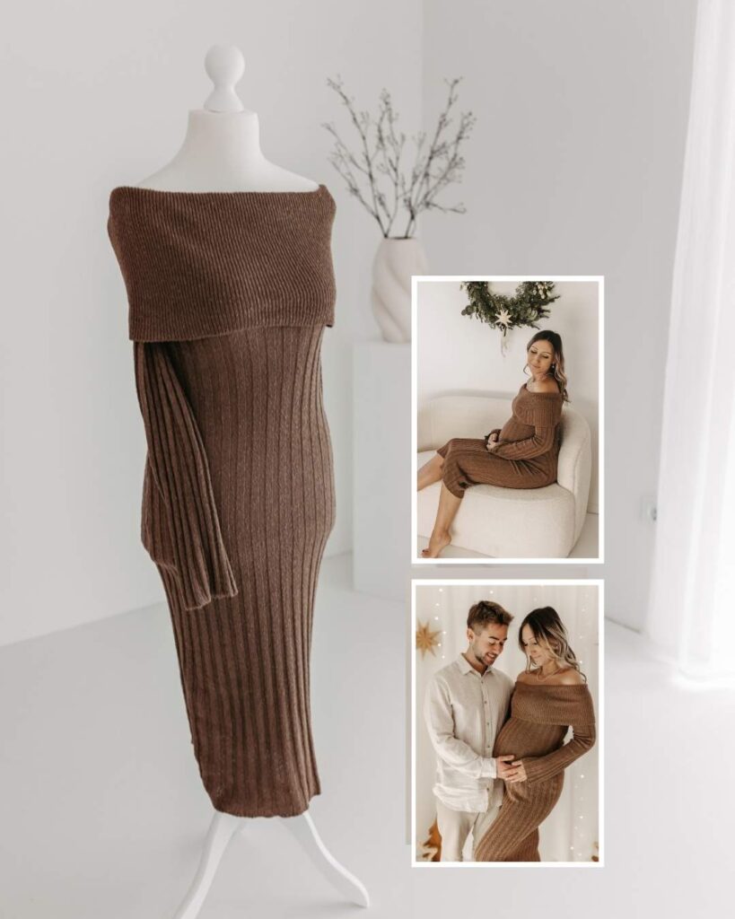 Kundenkleid für Schwangerschafts- und After-Baby-Fotos Nähe Gießen