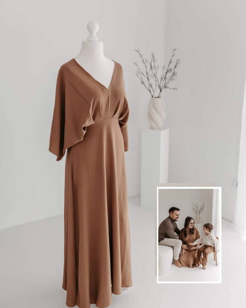 Kundenkleid für Babybauch & Familie
