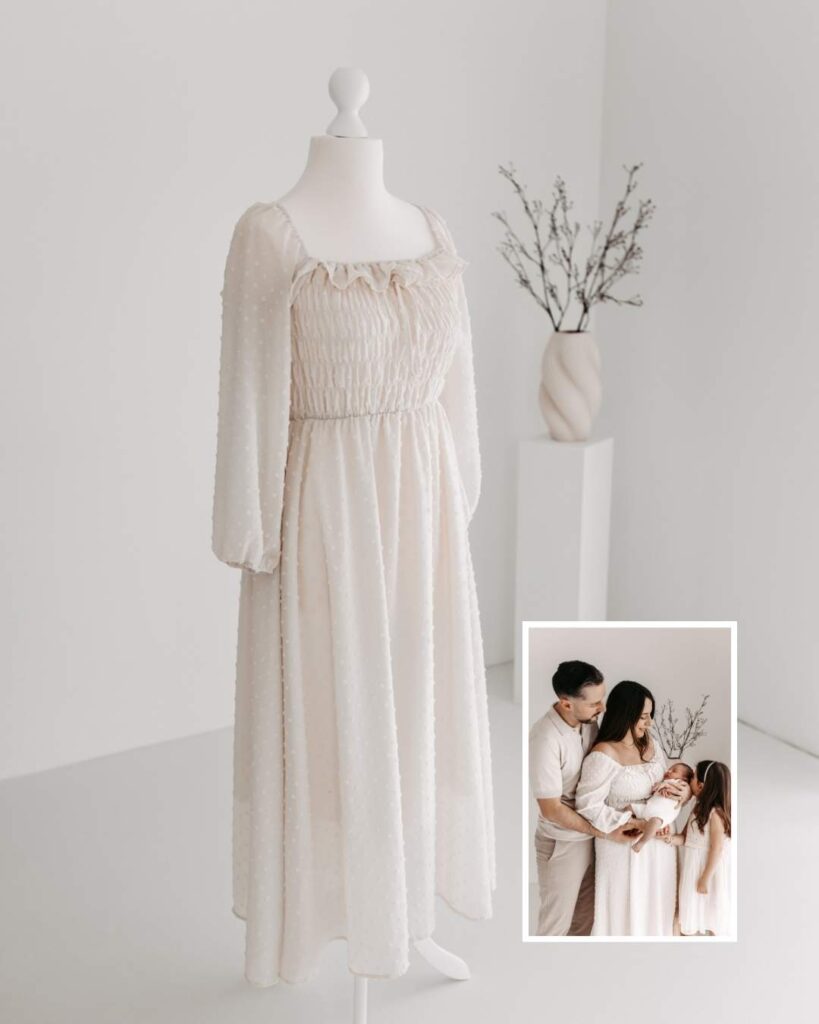 Zeitloses Shootingkleid im Kundenkleiderschrank von Liebevoll Fotografiert